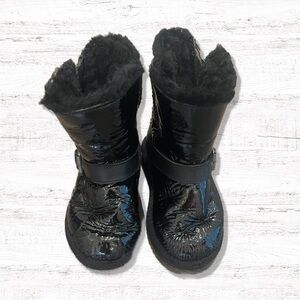 UGG Australia.Black Patient Boots with Buckle & Zipper Size 10